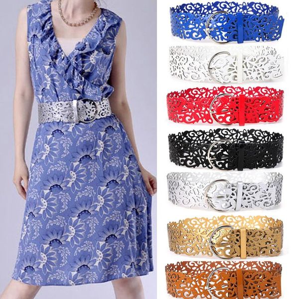 belts 1pc women hollow belt leather waist fashion wide buckle dress waistband sealing cinch band, Black;brown
belts 1pc women hollow belt leather waist fashion wide buckle dress waistband sealing cinch band, Black;brown