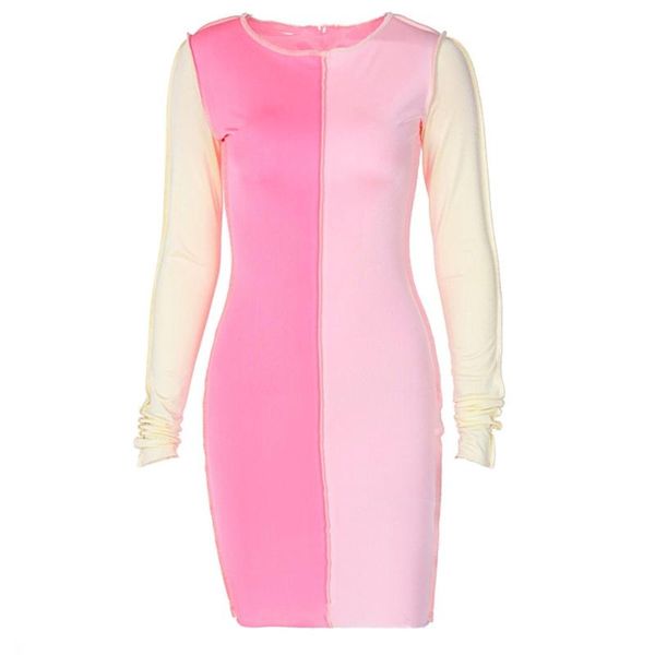 women long sleeve o-neck color block patchwork package hip bodycon mini dress y1ac casual dresses, Black;gray
women long sleeve o-neck color block patchwork package hip bodycon mini dress y1ac casual dresses, Black;gray