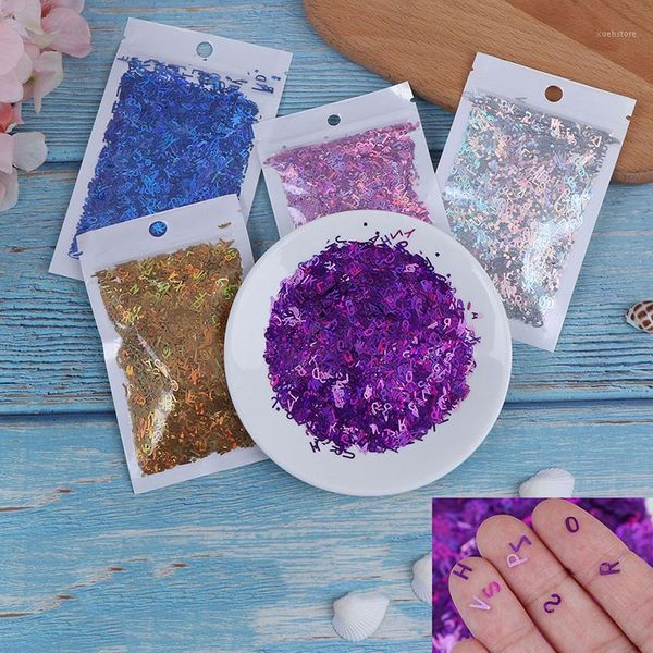 10g/bag nail art sequins mixed laser letter shape glitter flakes manicure sequin decoration1, Silver;gold
10g/bag nail art sequins mixed laser letter shape glitter flakes manicure sequin decoration1, Silver;gold