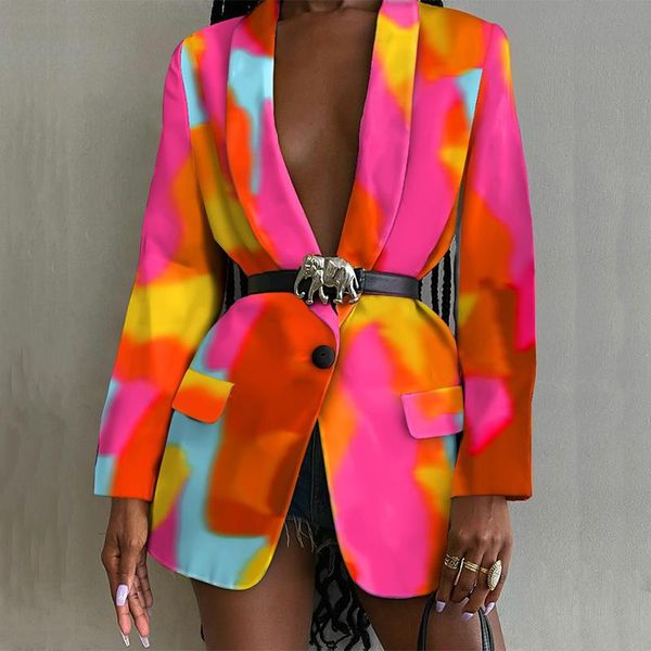 women's jackets color pattern printed blazer women coats 2021 turn-down collar slim long sleeve casual outerwear streetwear overalls, Black;brown
women's jackets color pattern printed blazer women coats 2021 turn-down collar slim long sleeve casual outerwear streetwear overalls, Black;brown