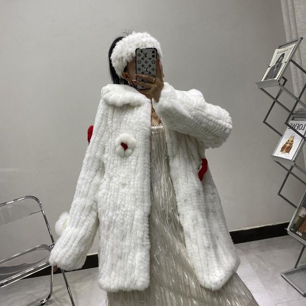 women's fur & faux woman parkas 2021 winter white full pelt knitted rex woven real coat flower mid-length fleece, Black
women's fur & faux woman parkas 2021 winter white full pelt knitted rex woven real coat flower mid-length fleece, Black