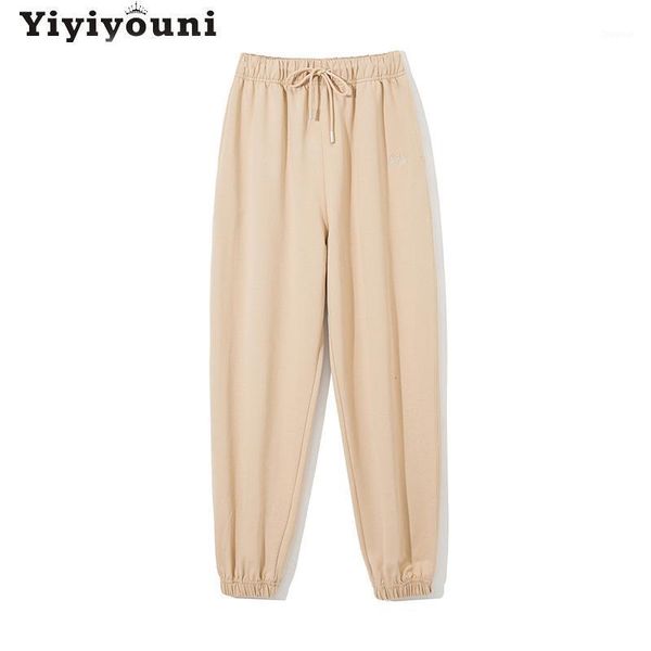 yiyiyouni embroidery casual high waist sweatpants women drawstring loose sports pants pocket cotton black harem 2021 women's & capris, Black;white
yiyiyouni embroidery casual high waist sweatpants women drawstring loose sports pants pocket cotton black harem 2021 women's & capris, Black;white