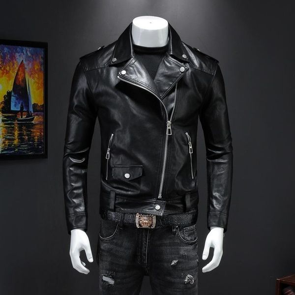 men's fur & faux 2021 autumn and winter lapel jackets men pu leather fashion korean youth motorcycle trend jacket plus size male coat, Black
men's fur & faux 2021 autumn and winter lapel jackets men pu leather fashion korean youth motorcycle trend jacket plus size male coat, Black