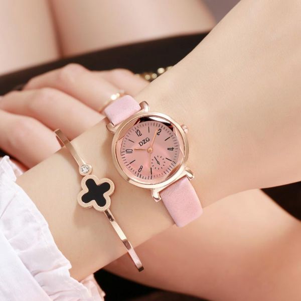 wristwatches dzg women's watch leather strap korean version of the starry sky dial ladies quartz relogio feminino female clock, Slivery;brown
wristwatches dzg women's watch leather strap korean version of the starry sky dial ladies quartz relogio feminino female clock, Slivery;brown
