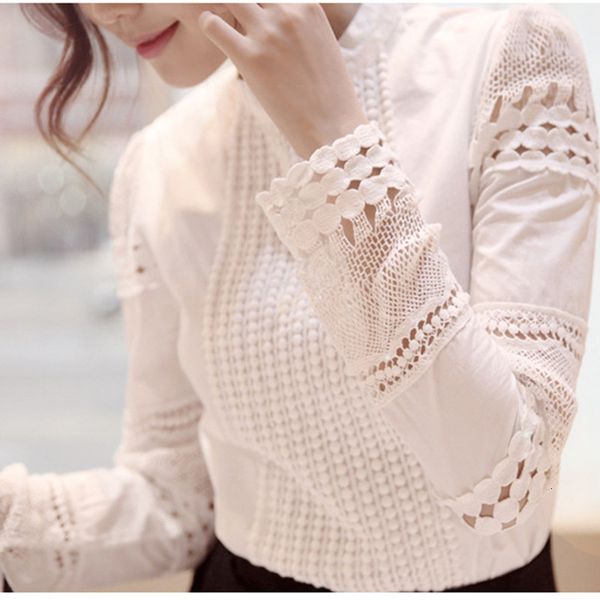 women's blouses & shirts fashion women plus size bottoming long-sleeved white shirt lace hook flower hollow chiffon slim blouse mbgc
women's blouses & shirts fashion women plus size bottoming long-sleeved white shirt lace hook flower hollow chiffon slim blouse mbgc