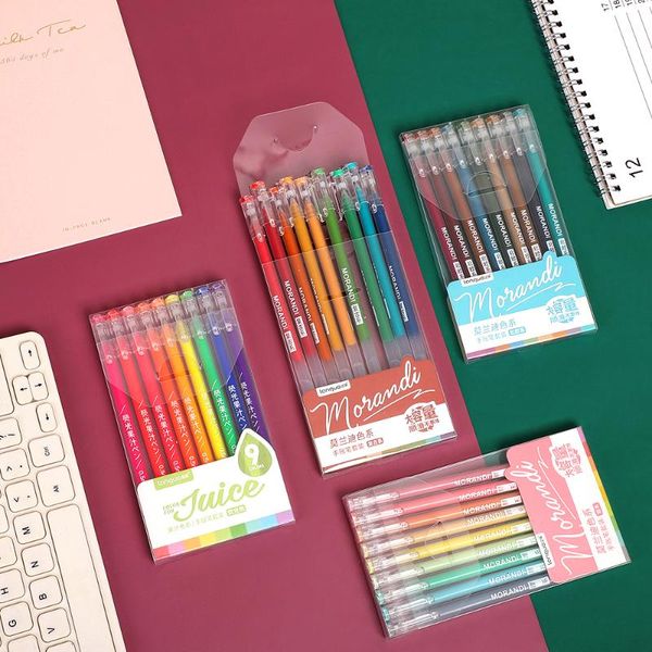 9pcs/set 0.5mm creative morandi color gel pen set kawaii journal for student school supplies office stationery pens
9pcs/set 0.5mm creative morandi color gel pen set kawaii journal for student school supplies office stationery pens