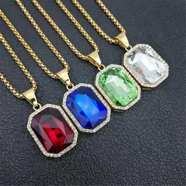 pendant necklaces fashion square chain gold color stainless steel bling rhinestone necklace for women men hip hop jewelry drop, Silver
pendant necklaces fashion square chain gold color stainless steel bling rhinestone necklace for women men hip hop jewelry drop, Silver