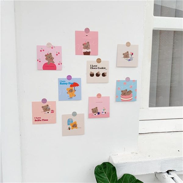 card holders 9 sheets lovely biscuit cherry bear graph wall decoration poster cartoon korean bears po props home decorative sticker, Brown;gray
card holders 9 sheets lovely biscuit cherry bear graph wall decoration poster cartoon korean bears po props home decorative sticker, Brown;gray