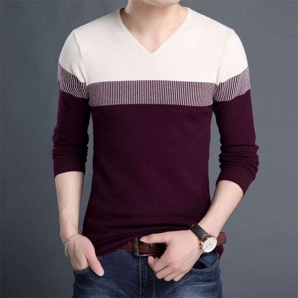 sweaters sweatshirt men's knitted v-neck youth casual slim long sleeve pullover color matching stripe versatile sweater zgvj, White;black
sweaters sweatshirt men's knitted v-neck youth casual slim long sleeve pullover color matching stripe versatile sweater zgvj, White;black