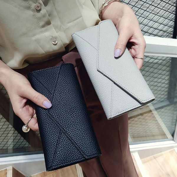 wallets 2021 fashion women pu leather multi-card position wallet long purse handbag card holder case wml99, Red;black
wallets 2021 fashion women pu leather multi-card position wallet long purse handbag card holder case wml99, Red;black