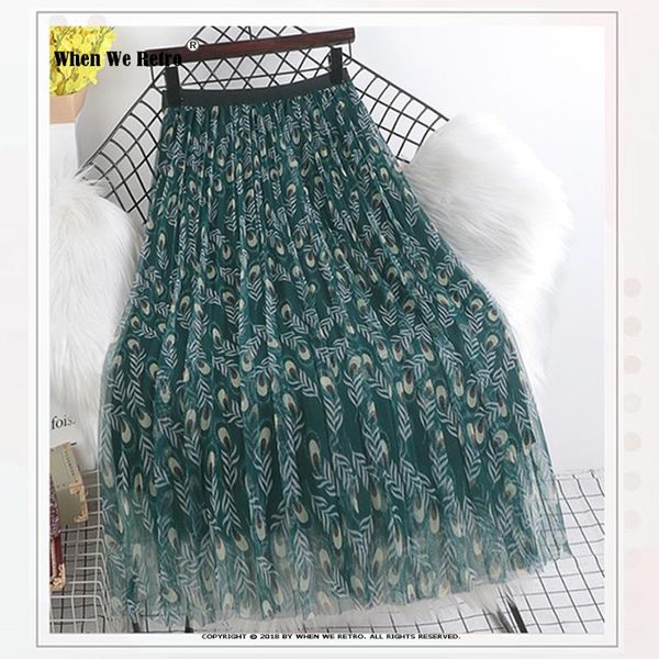 skirts 2021 korean fashion summer women long mesh vd1944 peacock feather print harajuku y2k skirt midi faldas, Black
skirts 2021 korean fashion summer women long mesh vd1944 peacock feather print harajuku y2k skirt midi faldas, Black
