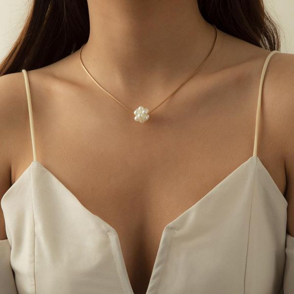 chains vintage square snake bone chain baroque imitation pearl flower necklaces for women jewelry boho choker wholesale, Silver
chains vintage square snake bone chain baroque imitation pearl flower necklaces for women jewelry boho choker wholesale, Silver