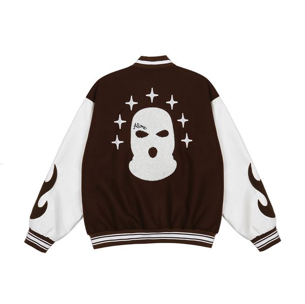 men's hoodies & sweatshirts to the cartoons embroidered leather sleeve sewn baseball suit fashion clothing loose collar contrast jacket, Black
men's hoodies & sweatshirts to the cartoons embroidered leather sleeve sewn baseball suit fashion clothing loose collar contrast jacket, Black