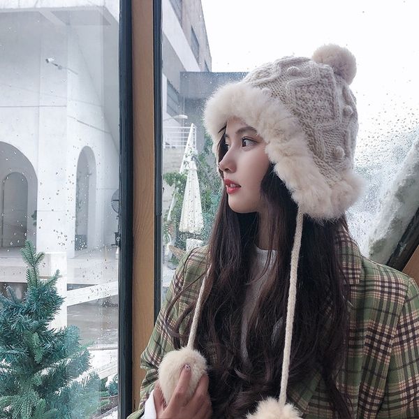 rabbit hair children's autumn winter wool hat, designer version, sweet lovely hair ball, ear protection, plush and warm hats, Yellow
rabbit hair children's autumn winter wool hat, designer version, sweet lovely hair ball, ear protection, plush and warm hats, Yellow