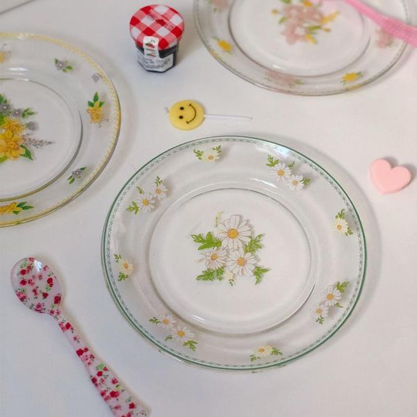 dishes & plates cutelife nordic small daisy glass plate retro vintage simple salad dessert stand for cake snack tray wedding
dishes & plates cutelife nordic small daisy glass plate retro vintage simple salad dessert stand for cake snack tray wedding