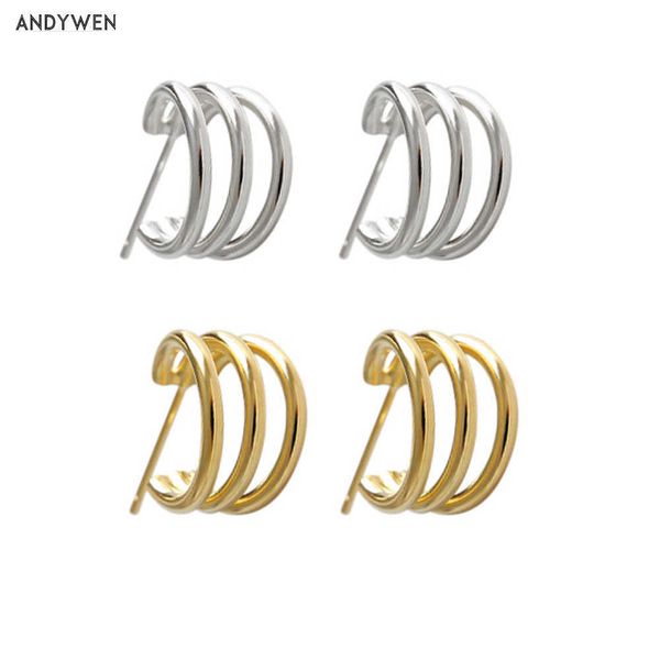 andywen 925 sterling silver 9mm three circle open hollow hoops women piercing rock punk luxury party jewelry 210608
andywen 925 sterling silver 9mm three circle open hollow hoops women piercing rock punk luxury party jewelry 210608
