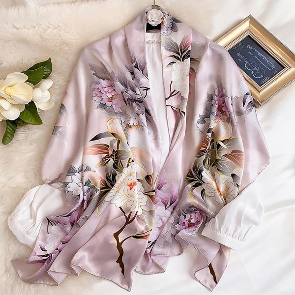 floral women pure silk scarf hijab wraps elegant female foulard stole lady neck scarves bandana 2021, Blue;gray
floral women pure silk scarf hijab wraps elegant female foulard stole lady neck scarves bandana 2021, Blue;gray