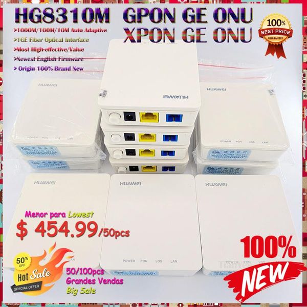 50/100pcs 100% hg8310m xpon gpon ge onu hg8010h 8310m 8010h fiber optical class b+ ftth terminal router optic equipment
50/100pcs 100% hg8310m xpon gpon ge onu hg8010h 8310m 8010h fiber optical class b+ ftth terminal router optic equipment