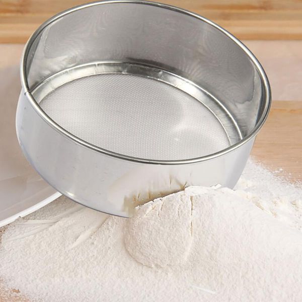 kitchen flour sifter colander baking tool hand crank mesh round filter sieve stainless steel powdered sugar sifting strainer & pastry tools
kitchen flour sifter colander baking tool hand crank mesh round filter sieve stainless steel powdered sugar sifting strainer & pastry tools