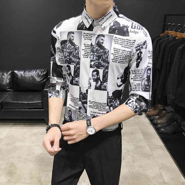 men's casual shirts plus size 5xl- fashion spaper print half sleeve for men clothing 2021 simple slim fit tuxedo dress blouses 4l, White;black
men's casual shirts plus size 5xl- fashion spaper print half sleeve for men clothing 2021 simple slim fit tuxedo dress blouses 4l, White;black