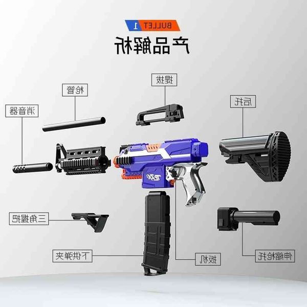 0111large m416 soft bullet electric long-range chicken eating game the same children's sucker gun boy's toy
0111large m416 soft bullet electric long-range chicken eating game the same children's sucker gun boy's toy