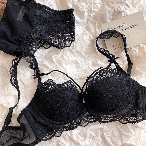 bras sets lace thong lingerie prospective bundled gathering big breasts bra set women's push up dot bow underwear with steel ring, Red;black
bras sets lace thong lingerie prospective bundled gathering big breasts bra set women's push up dot bow underwear with steel ring, Red;black