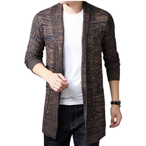 men's sweaters spring autumn non-access control knitted cardigan high-quality fashion casual sweater long slim coat, White;black
men's sweaters spring autumn non-access control knitted cardigan high-quality fashion casual sweater long slim coat, White;black