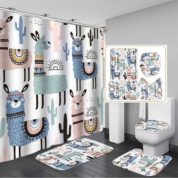 shower curtains cartoon alpaca animal bath curtain 3pcs bathroom rug sets non-slip mat toilet cover kitchen carpet decor
shower curtains cartoon alpaca animal bath curtain 3pcs bathroom rug sets non-slip mat toilet cover kitchen carpet decor