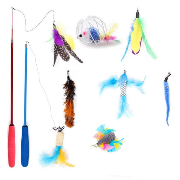 small animal supplies 10pcs/set pet toy retractable funny stick feather bell interactive suit teaser stretch fishing rod play wand 
small animal supplies 10pcs/set pet toy retractable funny stick feather bell interactive suit teaser stretch fishing rod play wand