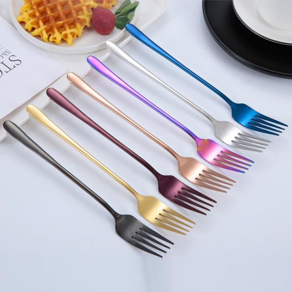 forks stainless steel korean fork flatware restaurant el titanium gold double handle thick steak dessert cutlery
forks stainless steel korean fork flatware restaurant el titanium gold double handle thick steak dessert cutlery