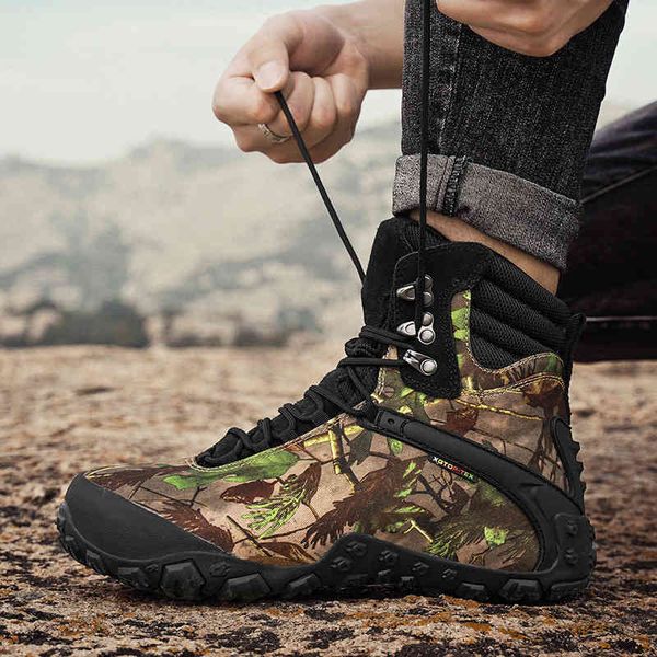 mountaineering shoes women's waterproof and anti-skid camouflage outdoor hiking men's high leather desert boots
mountaineering shoes women's waterproof and anti-skid camouflage outdoor hiking men's high leather desert boots