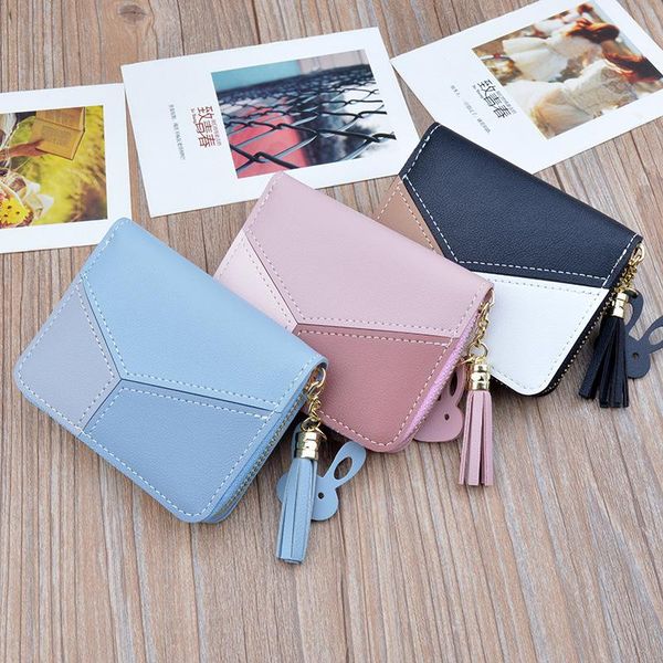 wallets puou 2021 fashion ladies student zipper square wallet tassel decoration panelled stitching women card bag, Red;black
wallets puou 2021 fashion ladies student zipper square wallet tassel decoration panelled stitching women card bag, Red;black