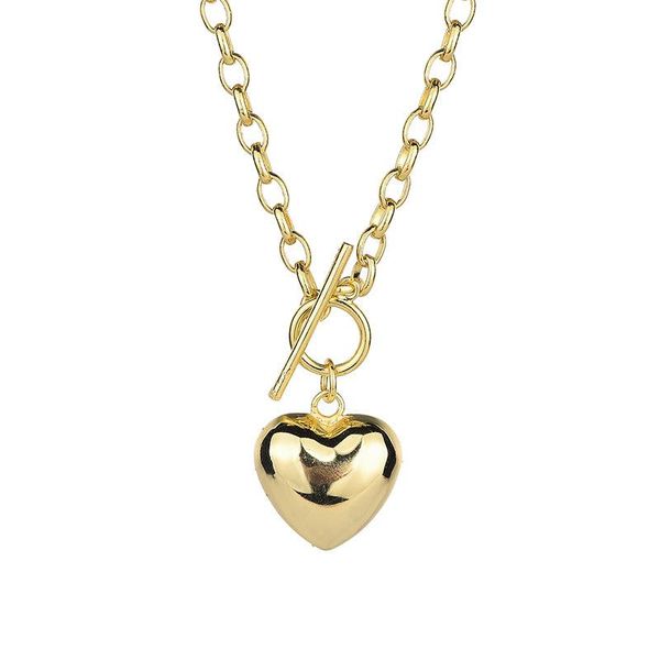 chains smooth heart-shaped pendant logo simple personality necklace temperament female fashion clavicle chain, Silver
chains smooth heart-shaped pendant logo simple personality necklace temperament female fashion clavicle chain, Silver