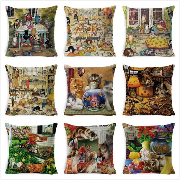 cute cat cushion cover for children decorative kitten case sofa throw pillow car chair decor kussenhoes cushion/decorative
cute cat cushion cover for children decorative kitten case sofa throw pillow car chair decor kussenhoes cushion/decorative