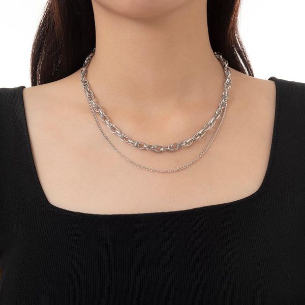 chains 2021 trend kpop link chain multi layer silver color iron necklaces for women men collares aesthetic indie jewelry gifts
chains 2021 trend kpop link chain multi layer silver color iron necklaces for women men collares aesthetic indie jewelry gifts