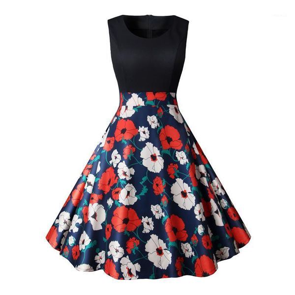 vintage print women dress 2021 european style elegant fashion a-line sleeveless empire clothes o-neck female dresses casual, Black;gray
vintage print women dress 2021 european style elegant fashion a-line sleeveless empire clothes o-neck female dresses casual, Black;gray