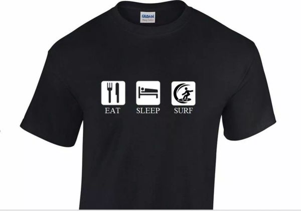 eat sleep surf t-shirt extreme beach water sport hawaii funny black t-shirt, White;black
eat sleep surf t-shirt extreme beach water sport hawaii funny black t-shirt, White;black