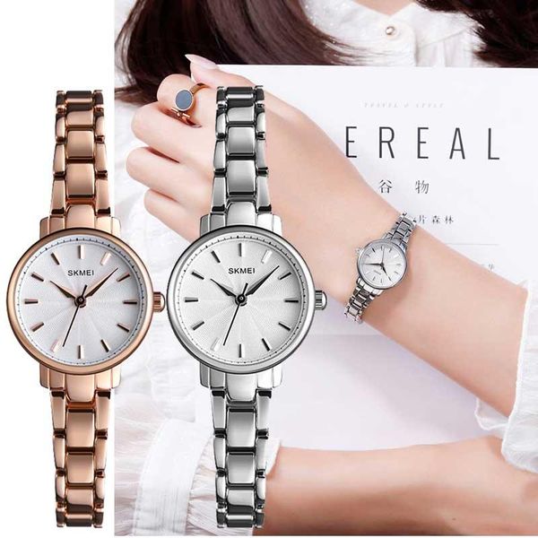 wristwatches skmei silver quartz women watch stainless steel bracelet waterproof brand ladies luxury wrist relogio feminino 1410, Slivery;brown
wristwatches skmei silver quartz women watch stainless steel bracelet waterproof brand ladies luxury wrist relogio feminino 1410, Slivery;brown