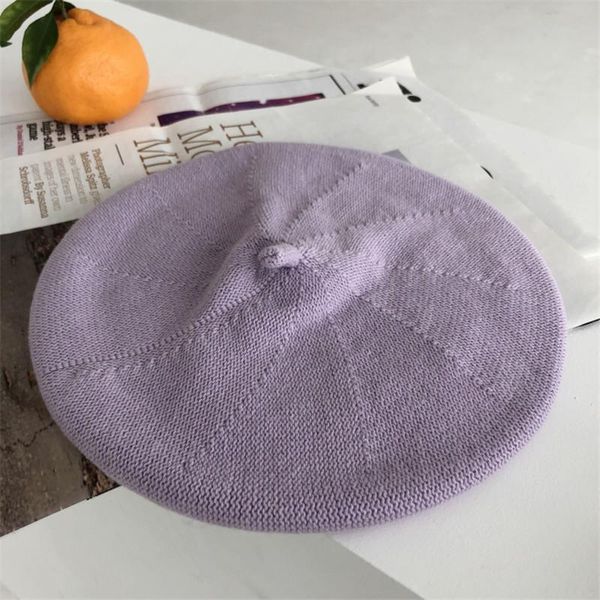 berets soild color elastic cotton knitted beret painter hat bonnet fall winter all matched warm walking for women, Blue;gray
berets soild color elastic cotton knitted beret painter hat bonnet fall winter all matched warm walking for women, Blue;gray