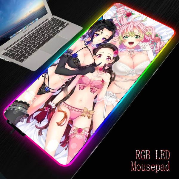 mouse pads & wrist rests mrg rgb pad girl anime demon slayer kimetsu no yaiba led mousepad with backlight for keyboard desk mat mause 
mouse pads & wrist rests mrg rgb pad girl anime demon slayer kimetsu no yaiba led mousepad with backlight for keyboard desk mat mause