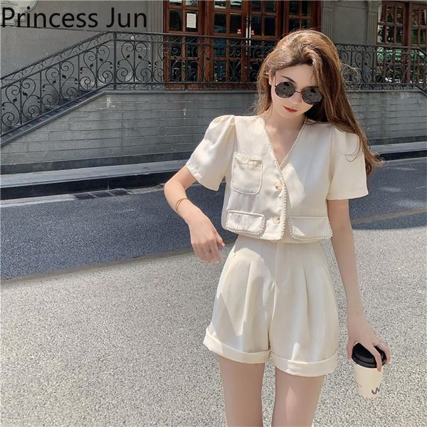 women's tracksuits women summer fashion 2 piece sets pearl v neck short shirt crop high waist wide leg shorts cute girl 2pc suits outfi, Gray
women's tracksuits women summer fashion 2 piece sets pearl v neck short shirt crop high waist wide leg shorts cute girl 2pc suits outfi, Gray