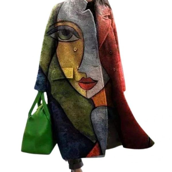 women's wool & blends cardigan coat windproof women fashionable warm trendy flap pockets floral print woolen, Black
women's wool & blends cardigan coat windproof women fashionable warm trendy flap pockets floral print woolen, Black