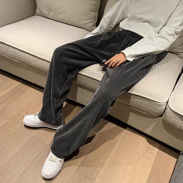 men's pants corduroy wide-leg korean version of the trend 2021 autumn and winter trousers ins casual hundred, Black
men's pants corduroy wide-leg korean version of the trend 2021 autumn and winter trousers ins casual hundred, Black