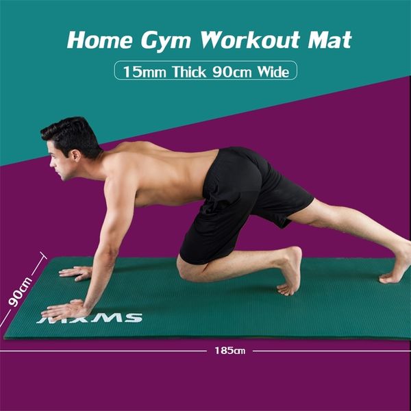 xl fitness mat 185 x 90cm, soft nbr yoga 15mm extra thick & wide foam non-slip for home gym pilates hiit workout
xl fitness mat 185 x 90cm, soft nbr yoga 15mm extra thick & wide foam non-slip for home gym pilates hiit workout