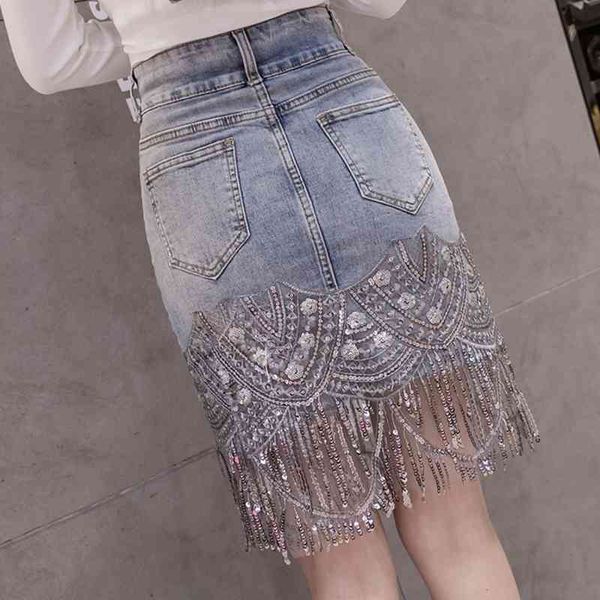 summer korean women denim mini skirts high waist blue package hip jeans fashion beading tassel skirt new b05601 210323, Black
summer korean women denim mini skirts high waist blue package hip jeans fashion beading tassel skirt new b05601 210323, Black