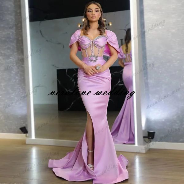 pink slit prom dresses for women cap sleeves beads african evening gowns 2022 robe de soirée de mariage, Black
pink slit prom dresses for women cap sleeves beads african evening gowns 2022 robe de soirée de mariage, Black