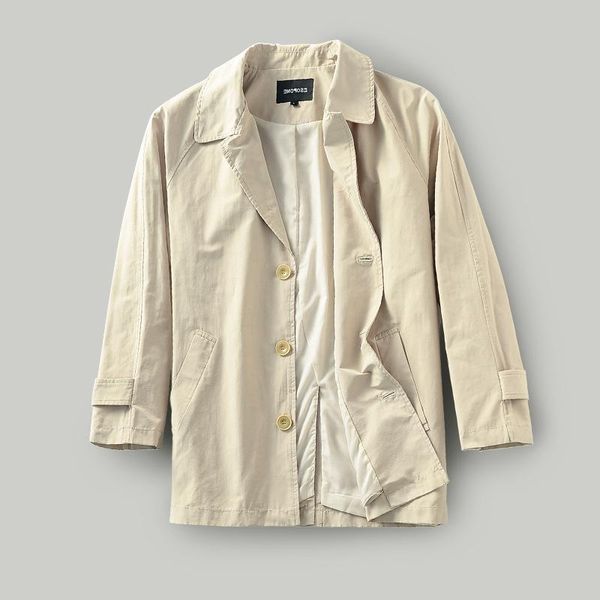 men's trench coats 2021 spring autumn windbreaker mid-length lapel solid color jacket men korean temperament casual, Tan;black
men's trench coats 2021 spring autumn windbreaker mid-length lapel solid color jacket men korean temperament casual, Tan;black