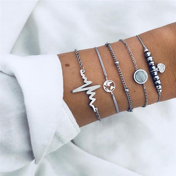 beaded, strands miss jq bohemian charm bracelets bangles for women fashion silver color heart pendant sets party jewelry, Black
beaded, strands miss jq bohemian charm bracelets bangles for women fashion silver color heart pendant sets party jewelry, Black