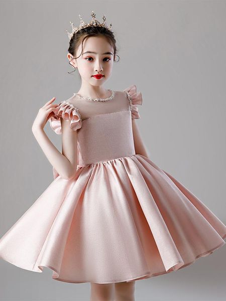 girl's dresses kids girl party dress flower for wedding pearls beading flying sleeve bow princess ball gowns children formal, Red;yellow 
girl's dresses kids girl party dress flower for wedding pearls beading flying sleeve bow princess ball gowns children formal, Red;yellow