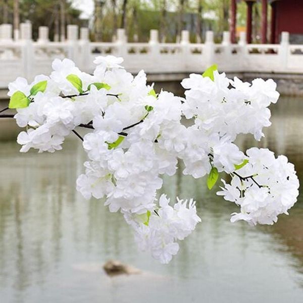decorative flowers & wreaths 1m long four branches each bouquet artificial cherry blossom sakuratree branch wedding arch door flower 4a
decorative flowers & wreaths 1m long four branches each bouquet artificial cherry blossom sakuratree branch wedding arch door flower 4a